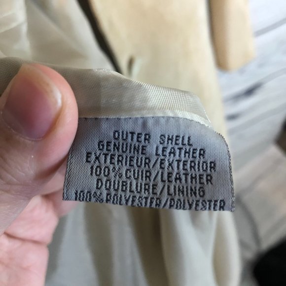 Aldo Genuine leather Suede Beige trench coat - Picture 10 of 17